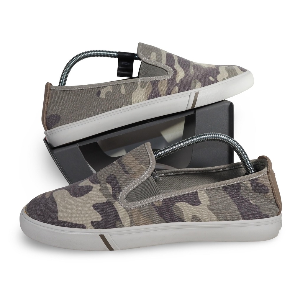 Johnnie-O Stealth Canvas Slip-on Loafers Mens 9-9.5 Camo Grey Low Top Sneakers